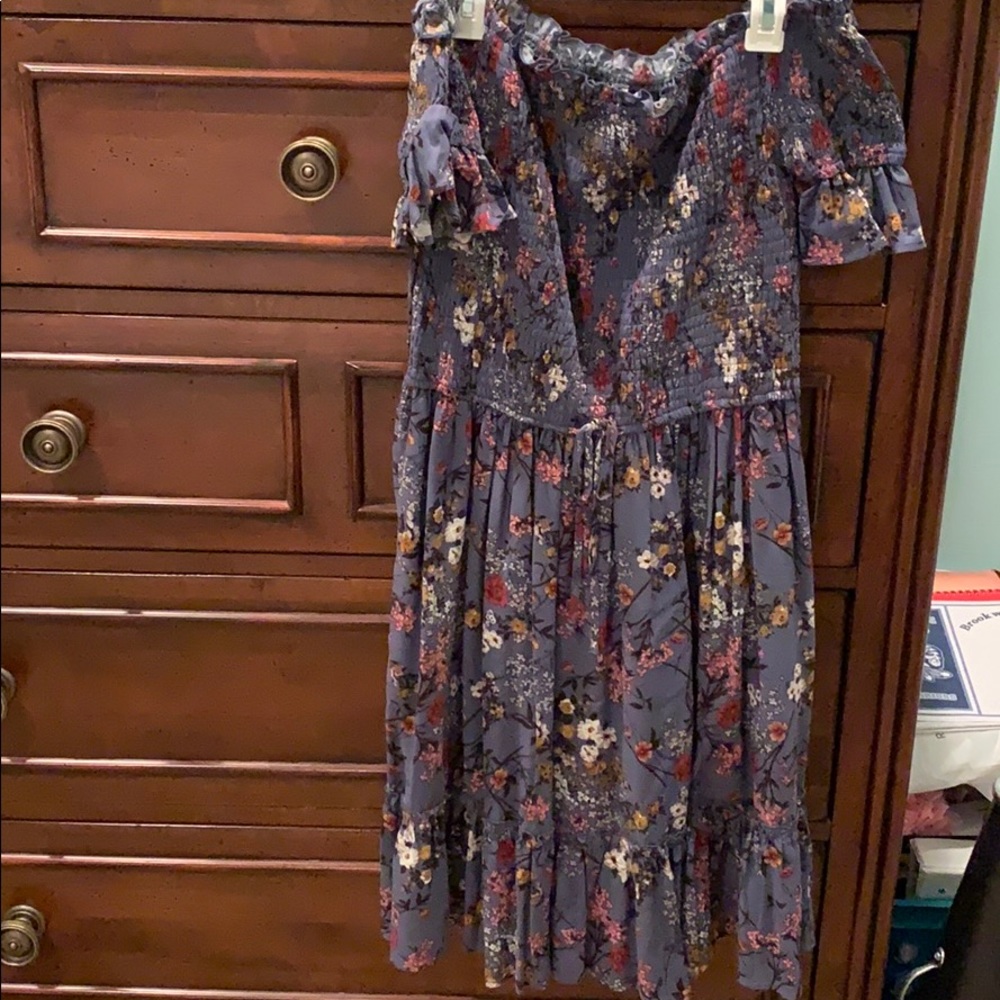 floral smocked dress